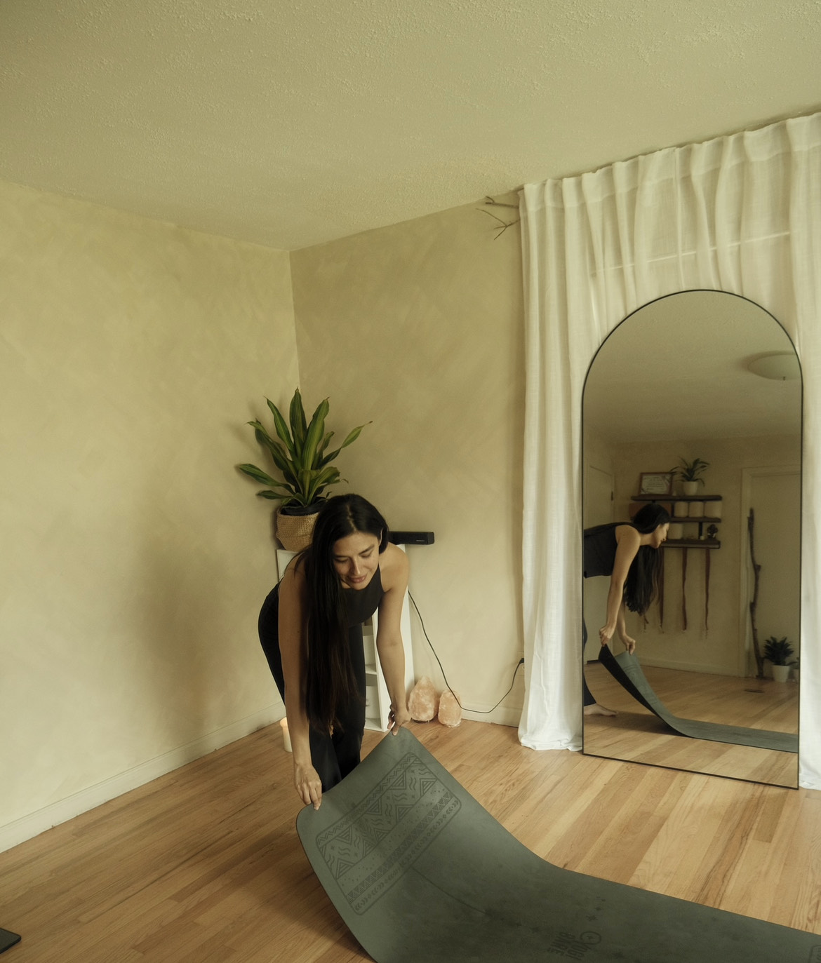Instructor yoga pose