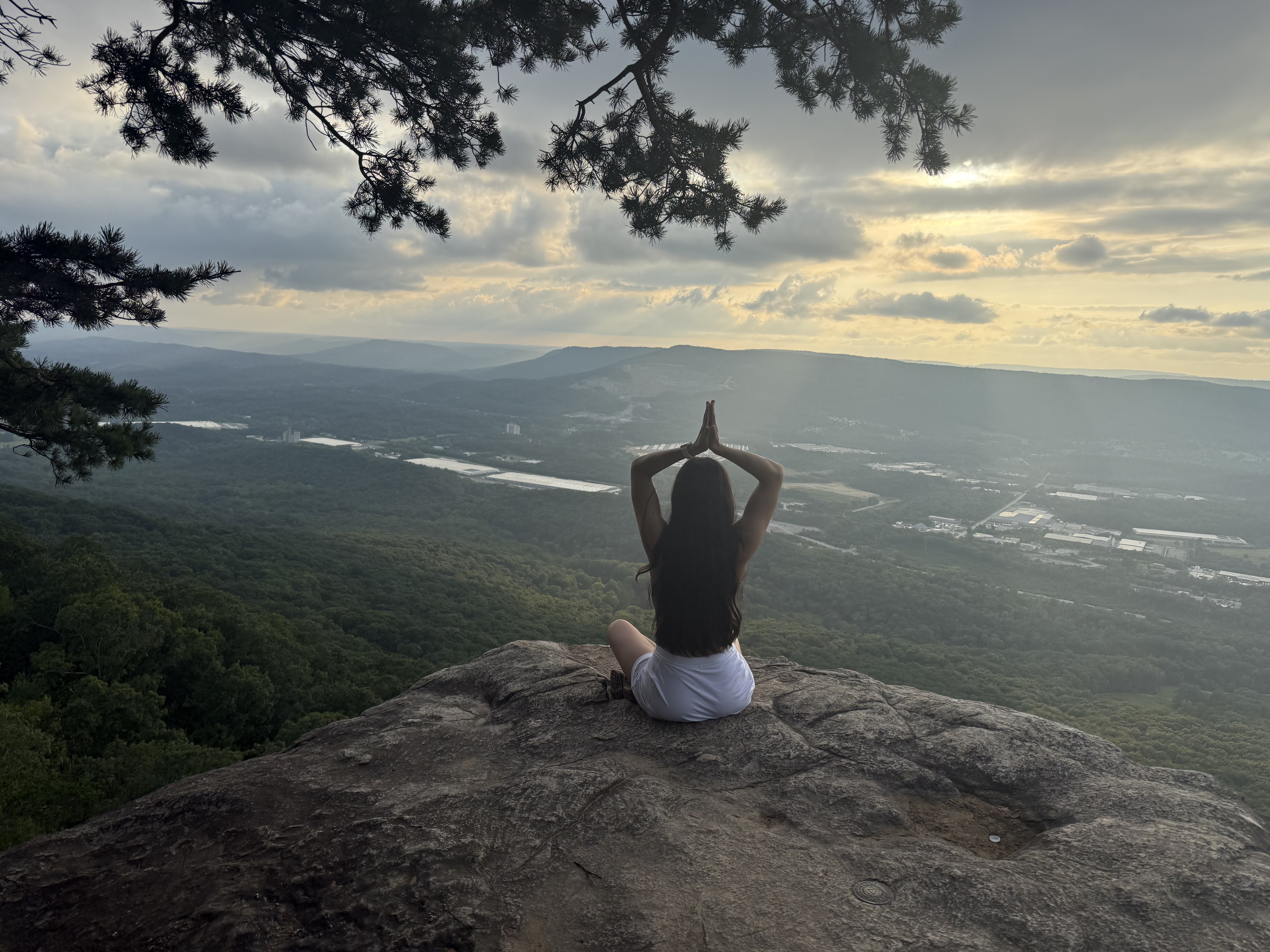 Jennifer Tostado teaching yoga at Harmony Oak Studio